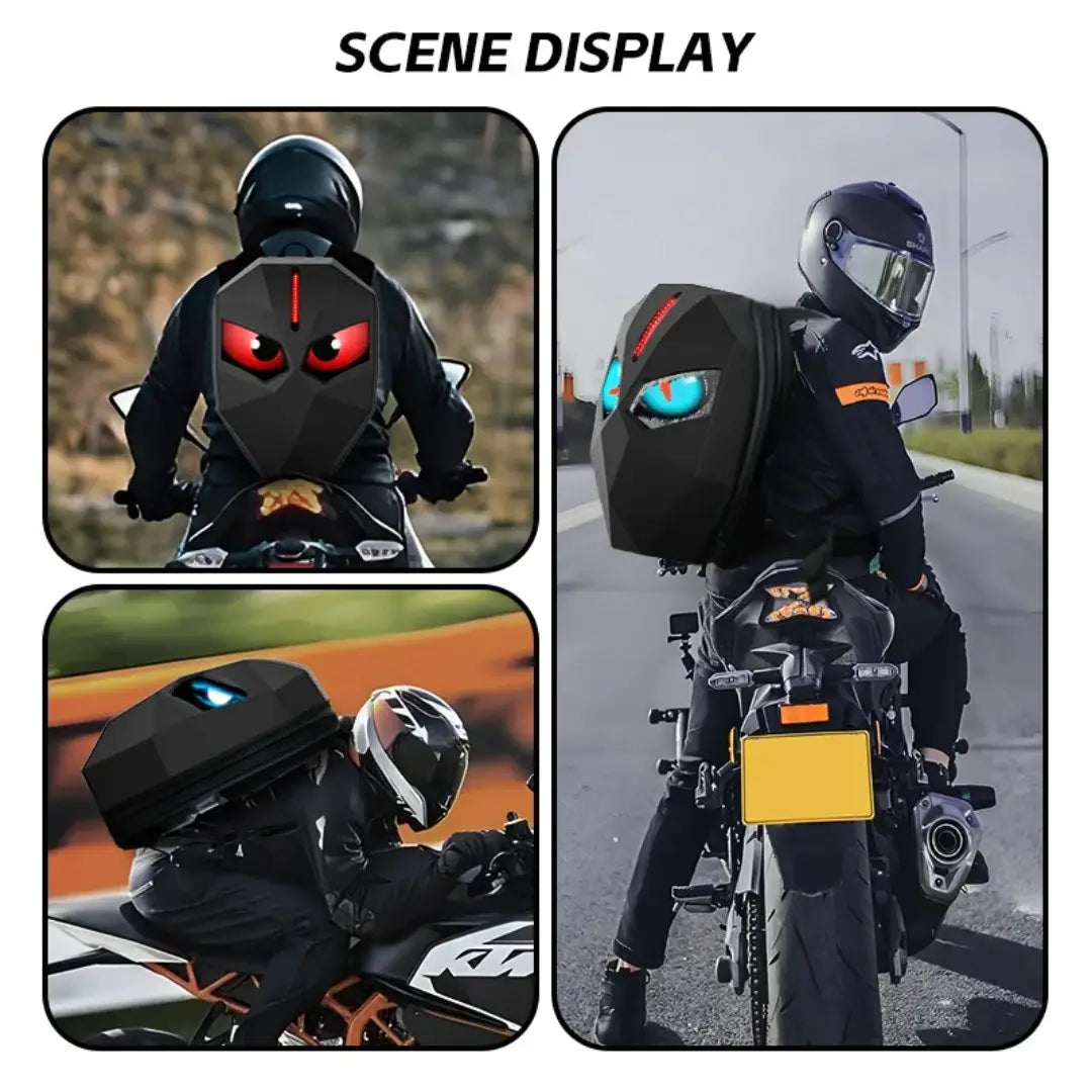LED Rider Backpack — App-Controlled Programmable LED Face Backpack