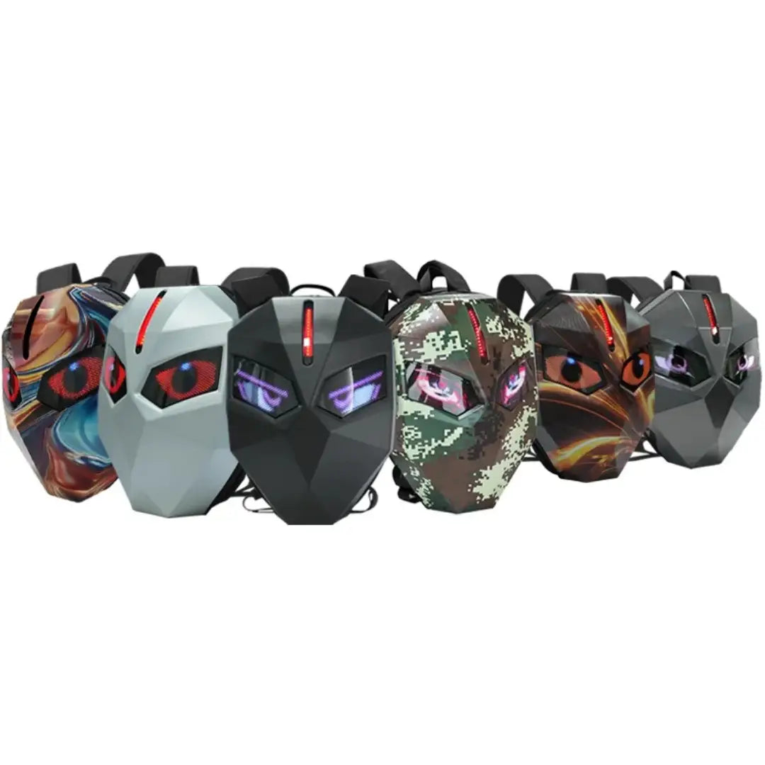 LED Rider Backpack — App-Controlled Programmable LED Face Backpack