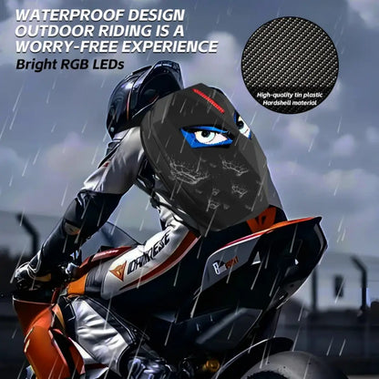 LED Rider Backpack — App-Controlled Programmable LED Face Backpack