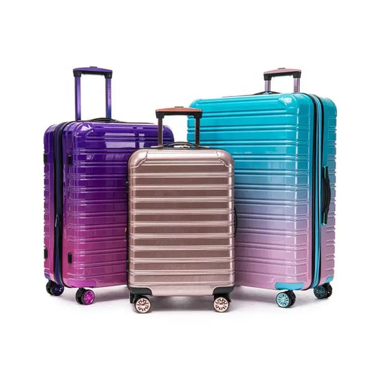 Ombré Hardside Spinner Suitcase — Gradient Luggage Available in Multiple Colors & Sizes