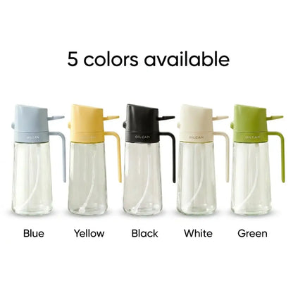 OILCAN 2-in-1 Glass Oil Dispenser Bottle (Pour & Spray)