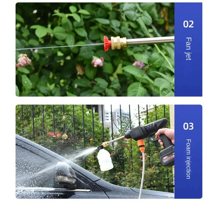 Cordless High-Pressure Car Wash Gun — 48V Portable Electric Power Washer