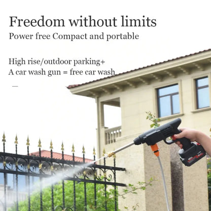 Cordless High-Pressure Car Wash Gun — 48V Portable Electric Power Washer