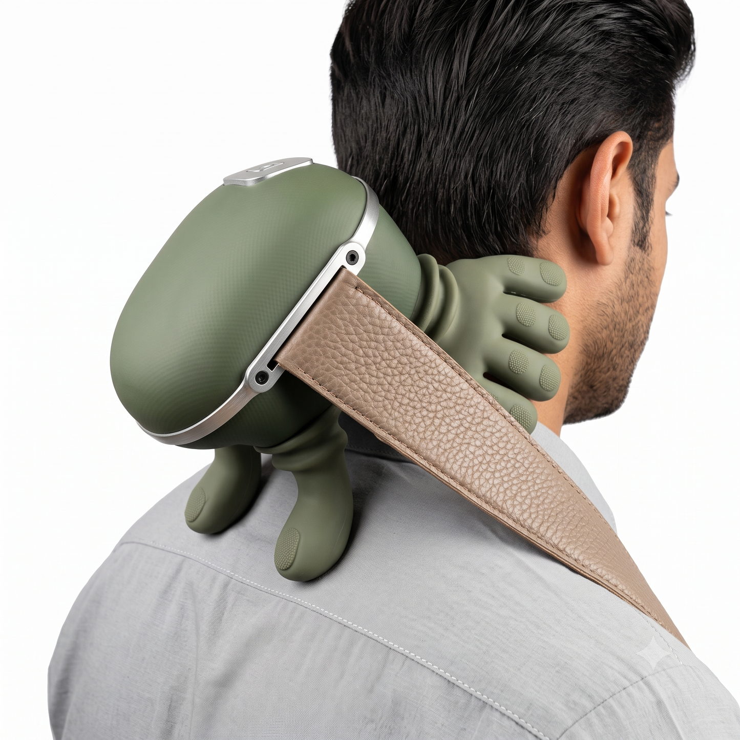 Hand-Shaped Trapezius Neck & Shoulder Massager — Portable Heated Massage Device