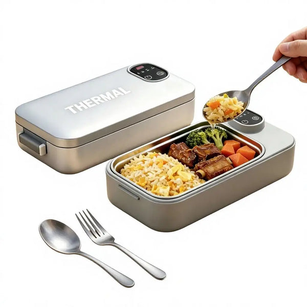 Electric Heated Lunch Box — Rechargeable Portable Food Warmer